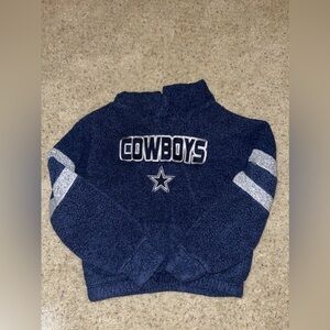 Girls Cowboys Sherpa Pullover Hoodie